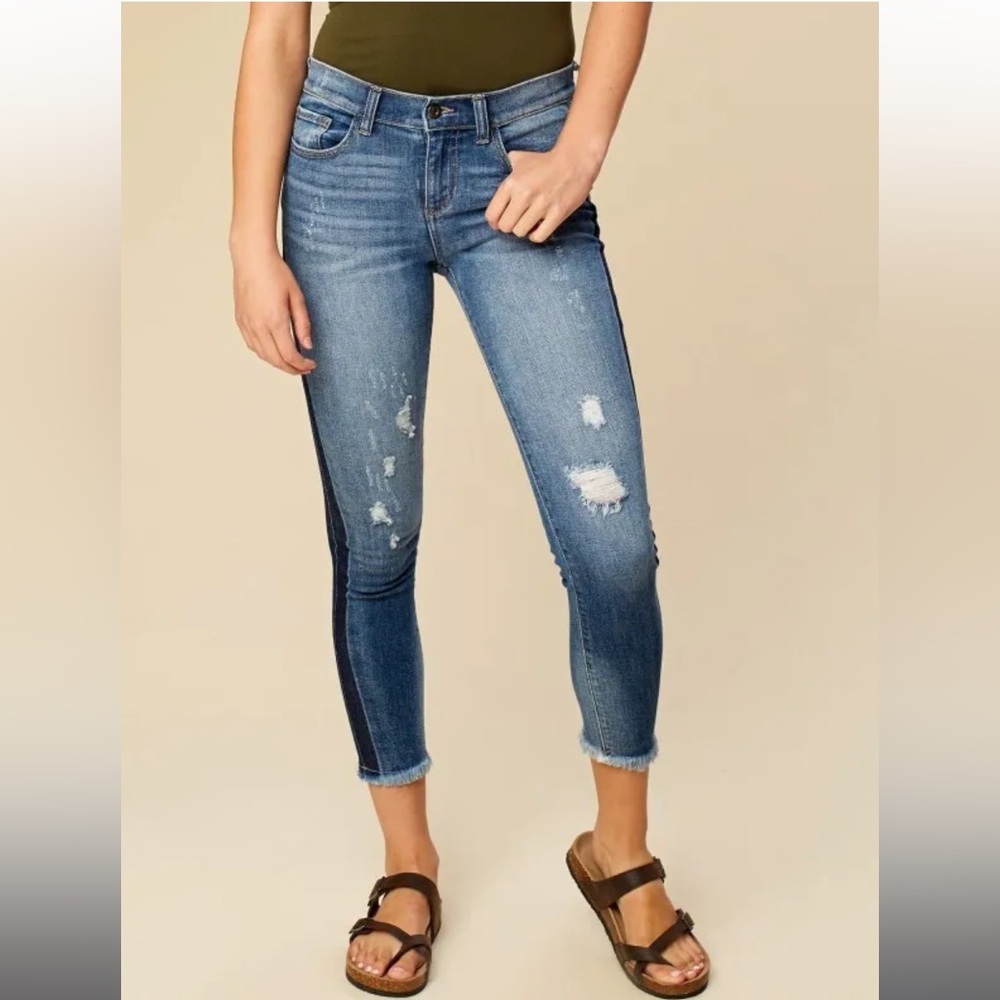 Altar’d State Two-Toned Distressed Jeans
